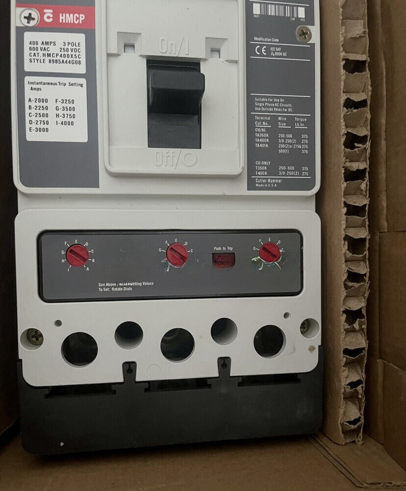 1PCS  Circuit Breaker HMCP400X5C 400A