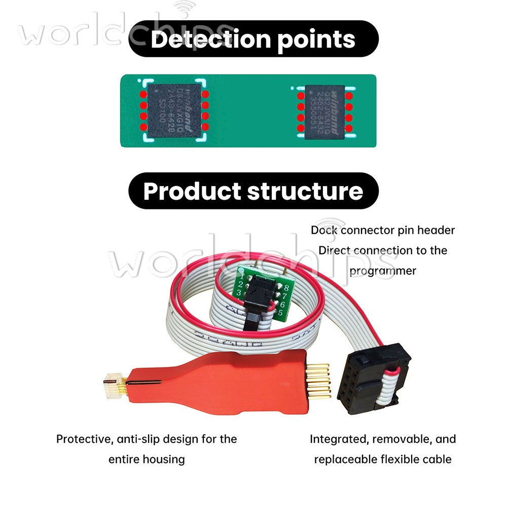 USON8 XSON8 Chip Download Burn Write Probe Spring Needle flash Chip Burner Cable