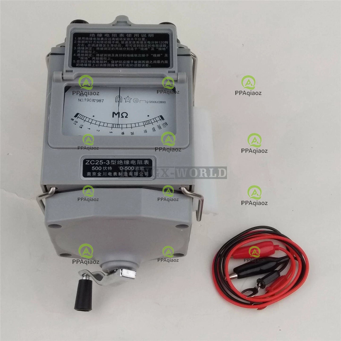 ONE ZC25-3B Needle Megger 500V/500Mω Insulation Tester Resistance Meter #P