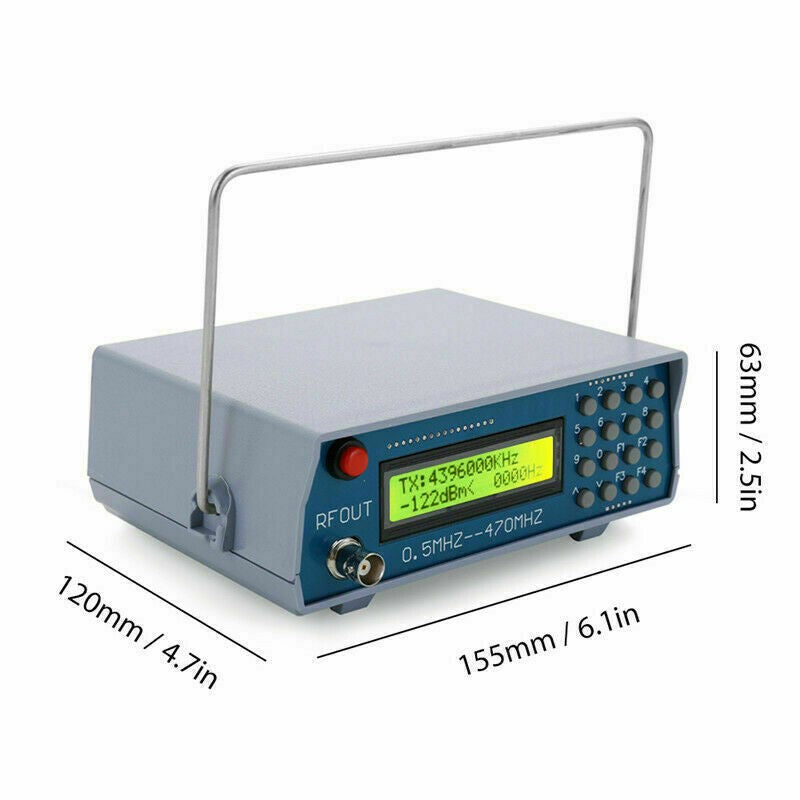 0.5Mhz-470Mhz RF Signal Generator Meter Tester For FM Radio Walkie-Talkie Debug