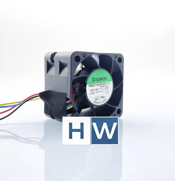 1PC SUNON PMD1204PQB1-A 4-wire 12V 2.6W 4028 4CM Server Cooling Fan