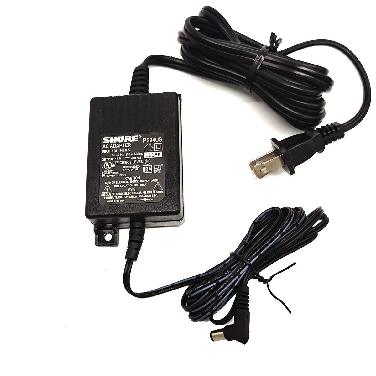 Shure BLX4, BLX88, BLX4R, GLXD6 Receiver AC Adapter Power Supply Charger