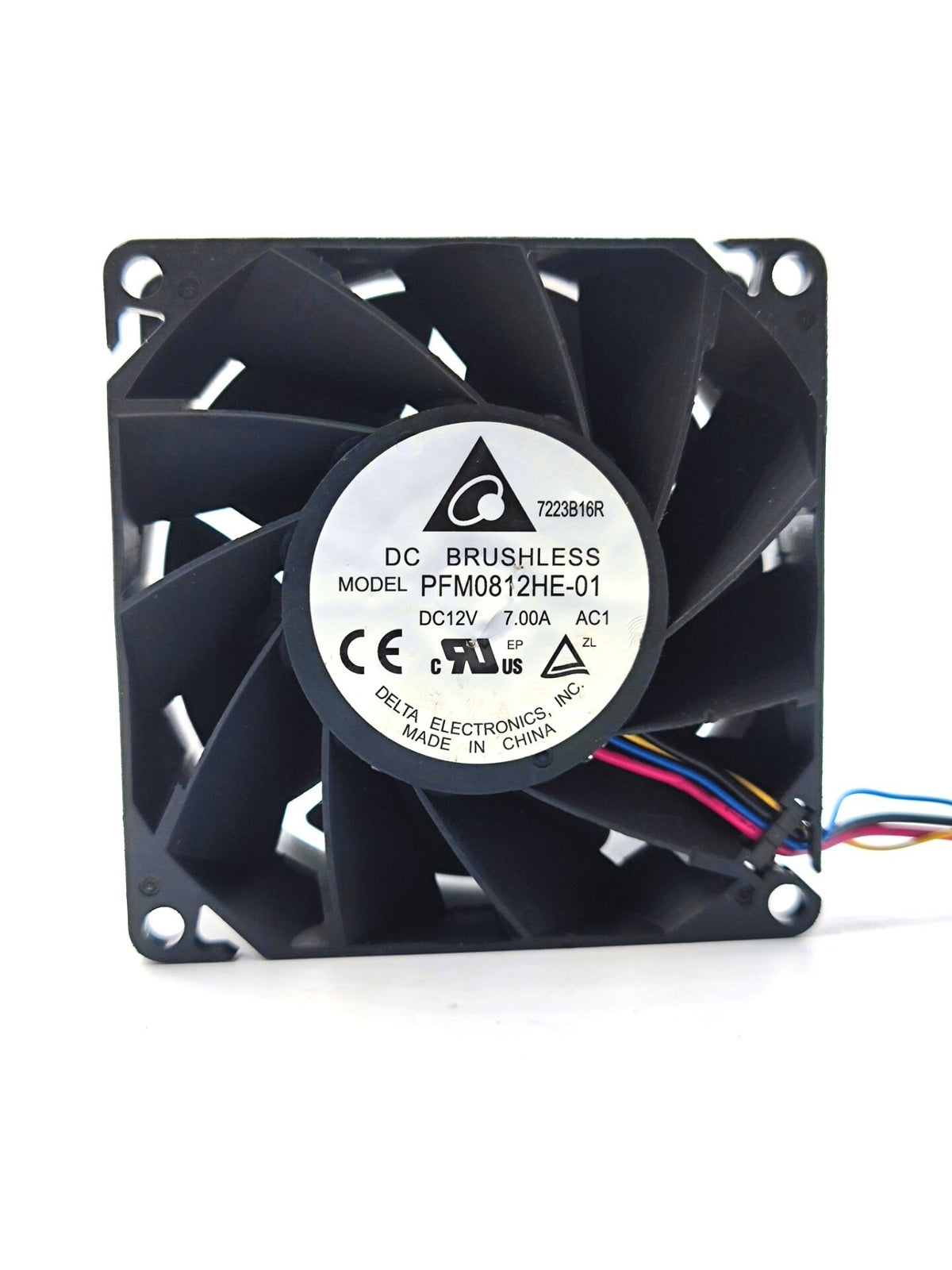 1/piece PFM0812HE-01 Delta 8038 12V 7.00A 8CM High Speed Cooling Fan