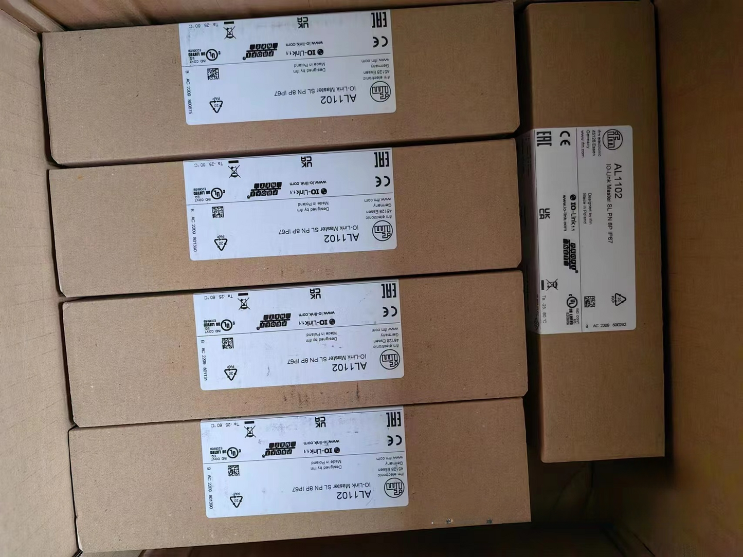 1pcs IFM AL1102 IO-Link Master SL PN 8P IP67 Module