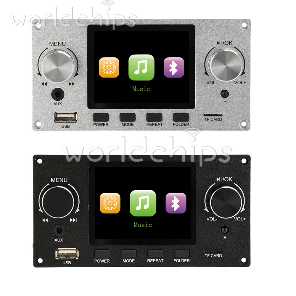 2.8inch IPS Bluetooth MP3 Decoder Board TF USB Car Amplifier Audio Player 2 Way