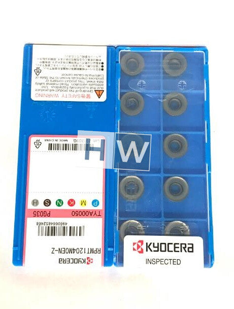BOx/10PCS Kyocera CNC Circular Milling Insert Blade RPMT1204MOEN-Z PG025