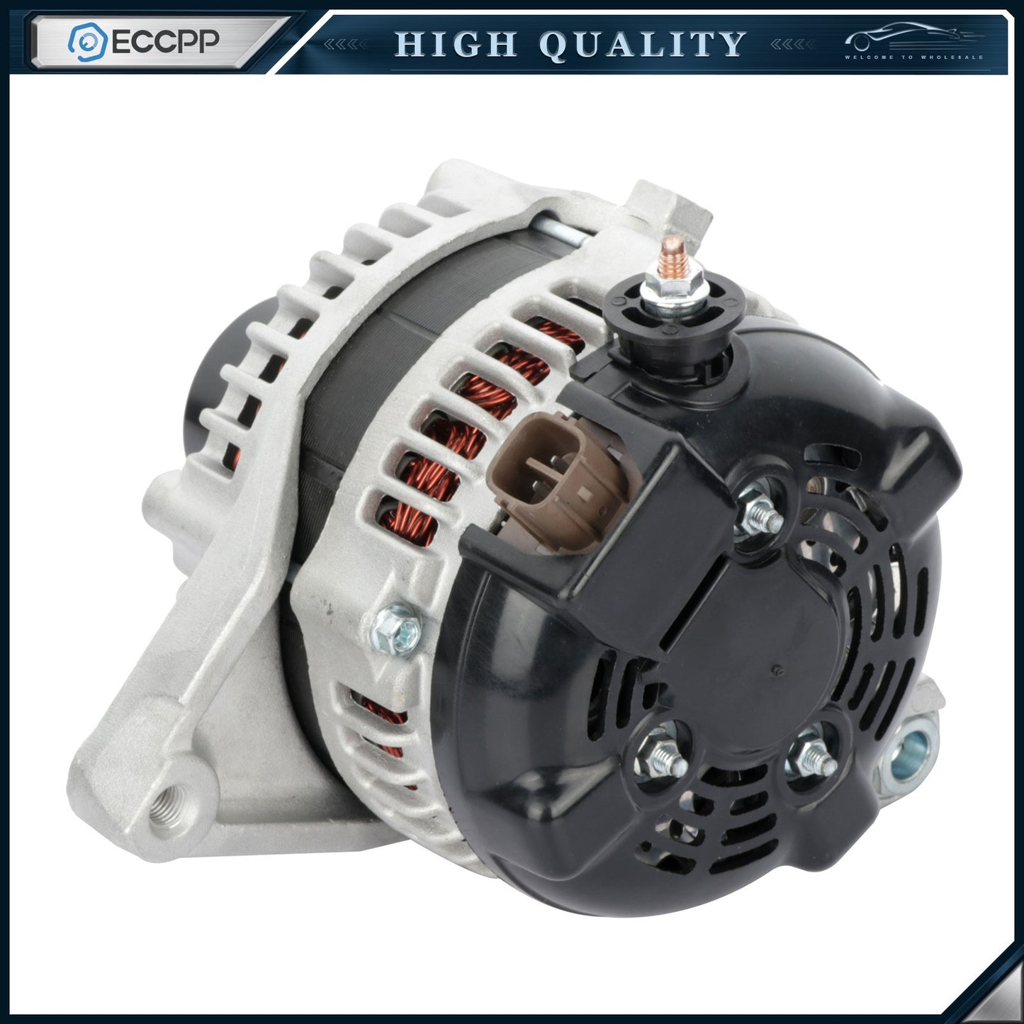 ECCPP Alternator 11516 Fits 2010-11 Toyota Camry 2.5L 100Amp,4 Groove Serpentime