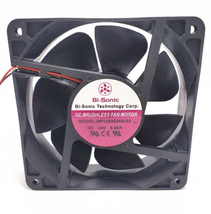 1Pc   Bi-sonic BP1203824H-03 12038 24V 0.8A 12CM  Axial Flow Fan