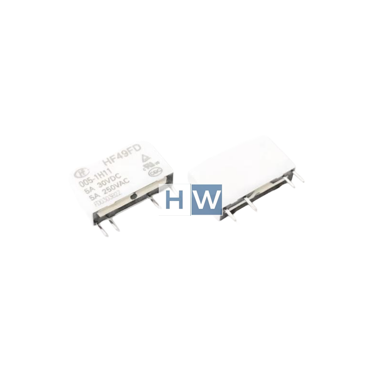10Pcs  HF49FD-005-1H11 DIP-4 One Set of Normally Open 30VDC 5A Power Relay