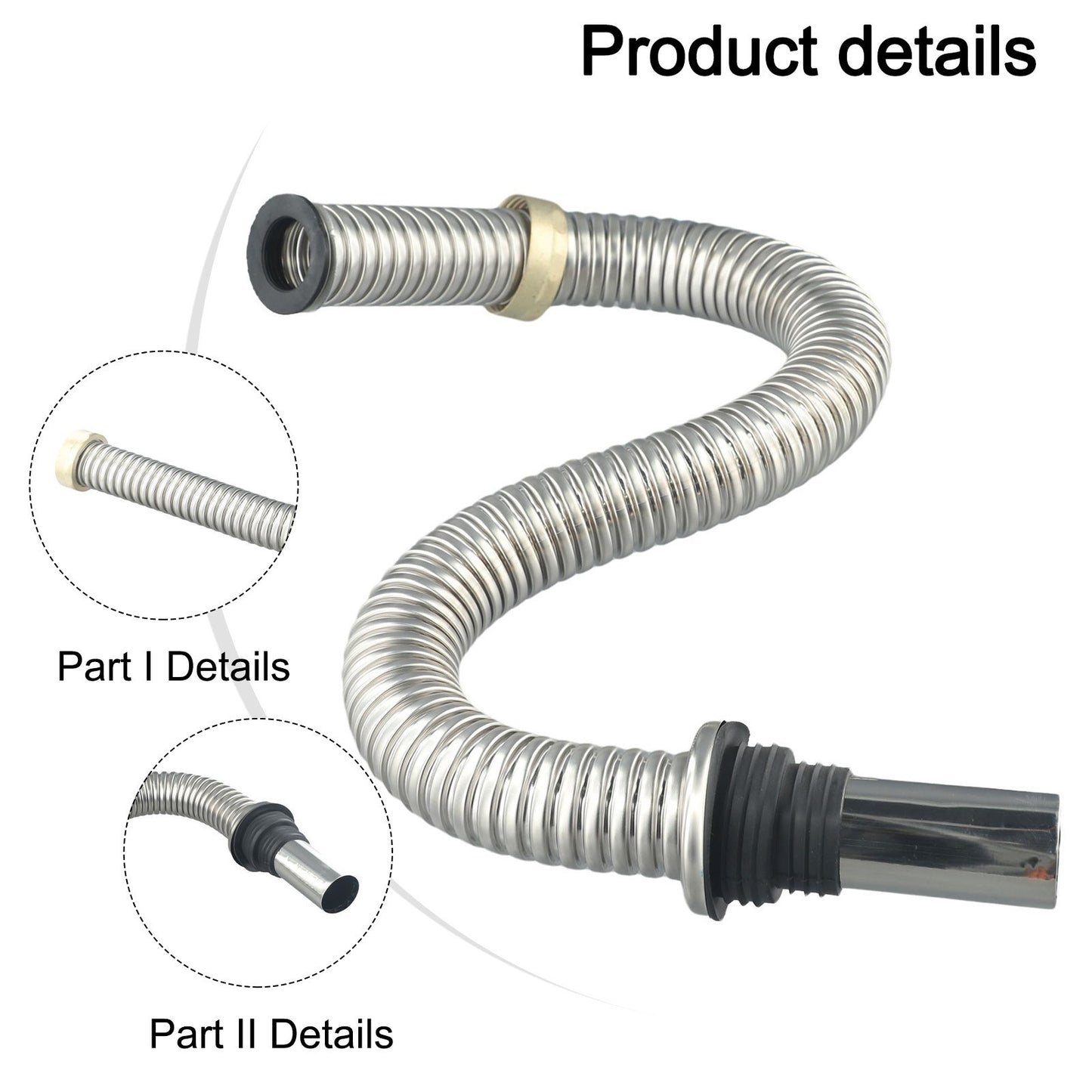 Quick Drainage Stainless Steel Kitchen Sink Drain Pipe with Sealing Lid