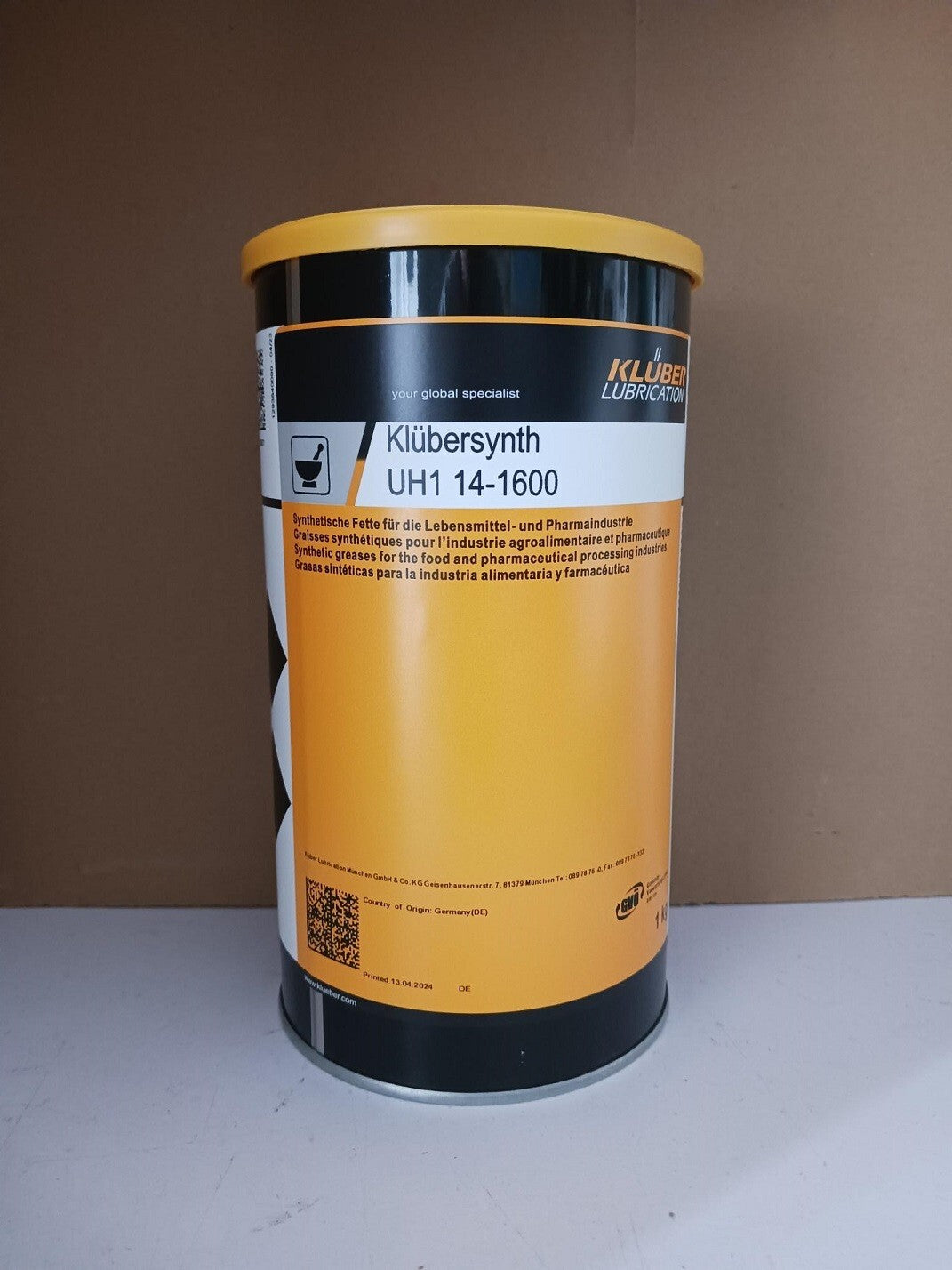 KLUBER Klubersynth UH1 14-1600 Grease 1Kg (2.2 LB)  free ship