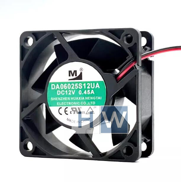 1PC DA06025B12UA 2-wire DC12V 0.45A 60*25 6CM Server Cooling Fan