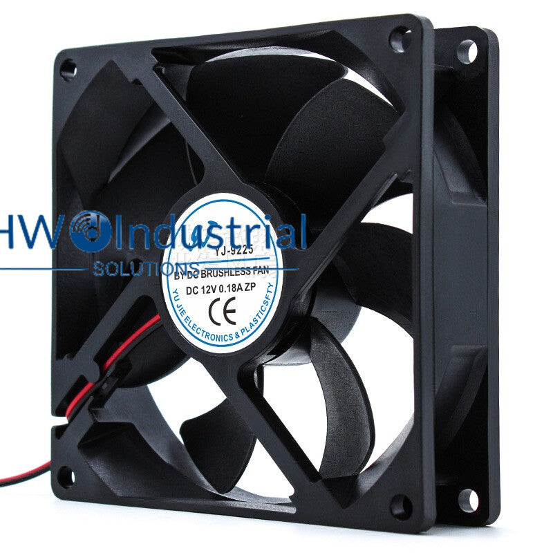 1PC YJ-9225 DC12V 0.18A Ventilation DC Refrigerator Radiator Fan Size 9 * 9cm