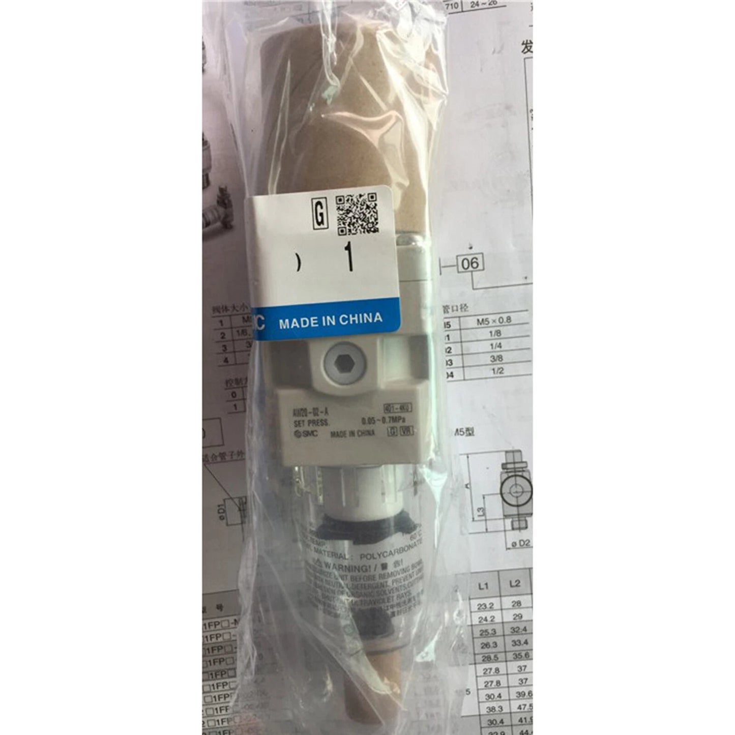 1PC  SMC AW20-02-A Pressure regulating filter Free shipping #P
