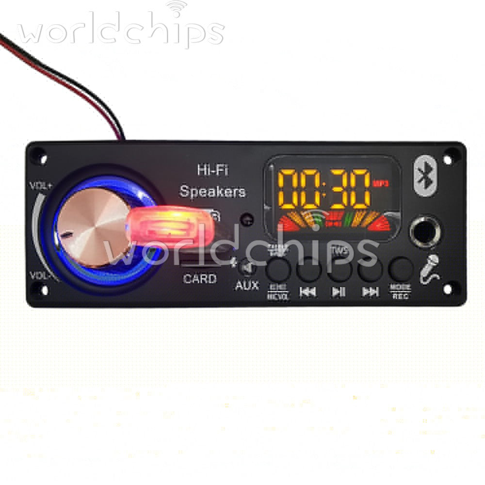 DC 12V Bluetooth Car Audio MP3 Decoding Board TPA3116D2 Amplifier 2 * 50W+100W