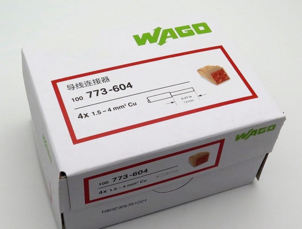 100pcs WAGO Wire Connector Terminal Blocks   773-604