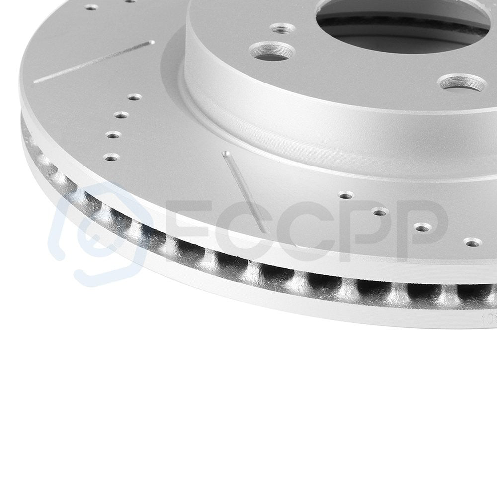 Ceramic Brake Pads And Rotors Front Rear For Toyota RAV4 Limited 2.5L 2011-2015