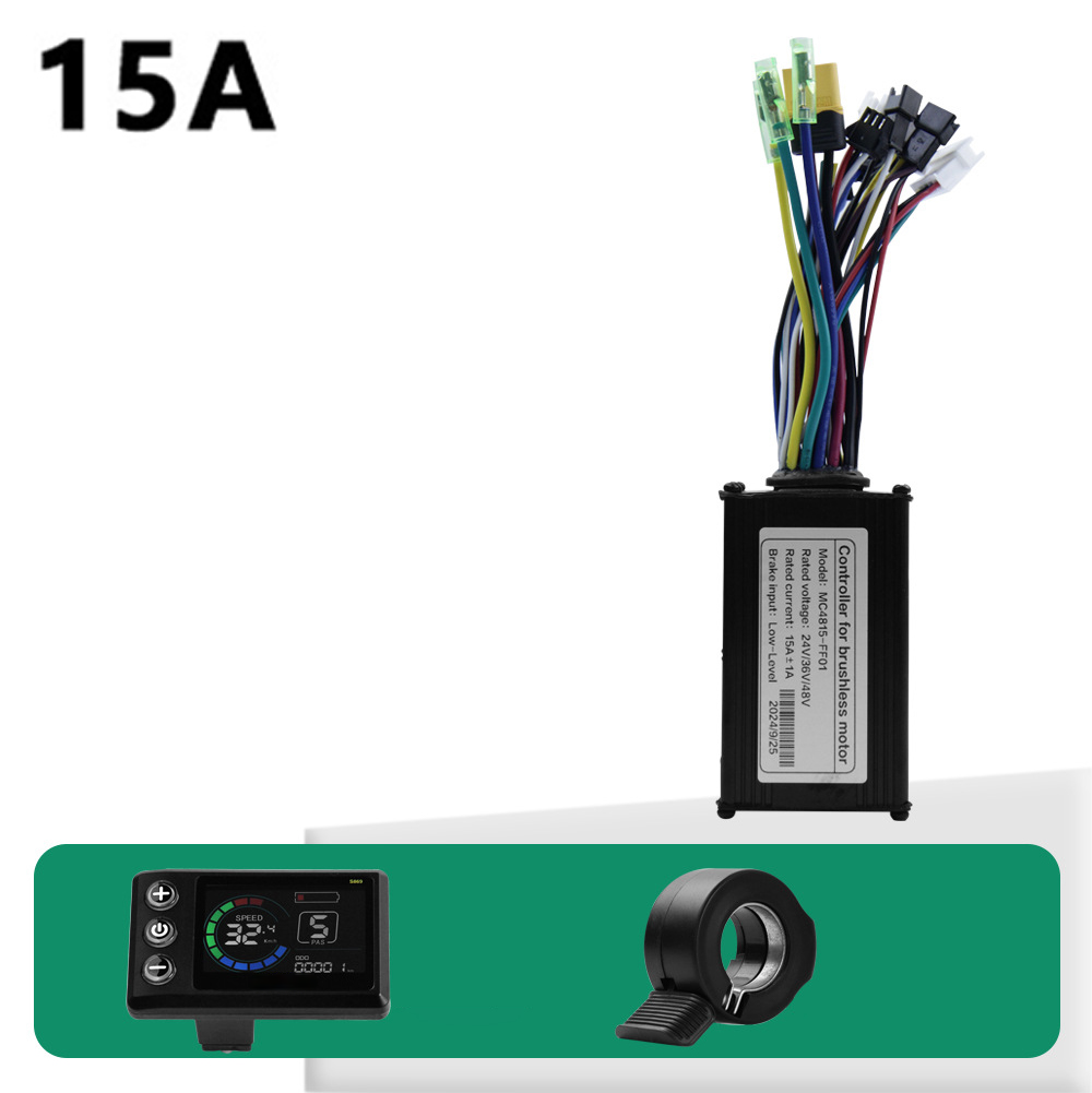 Brushless Motor Controller Kit with LCD and Throttle for Electric Bicycles