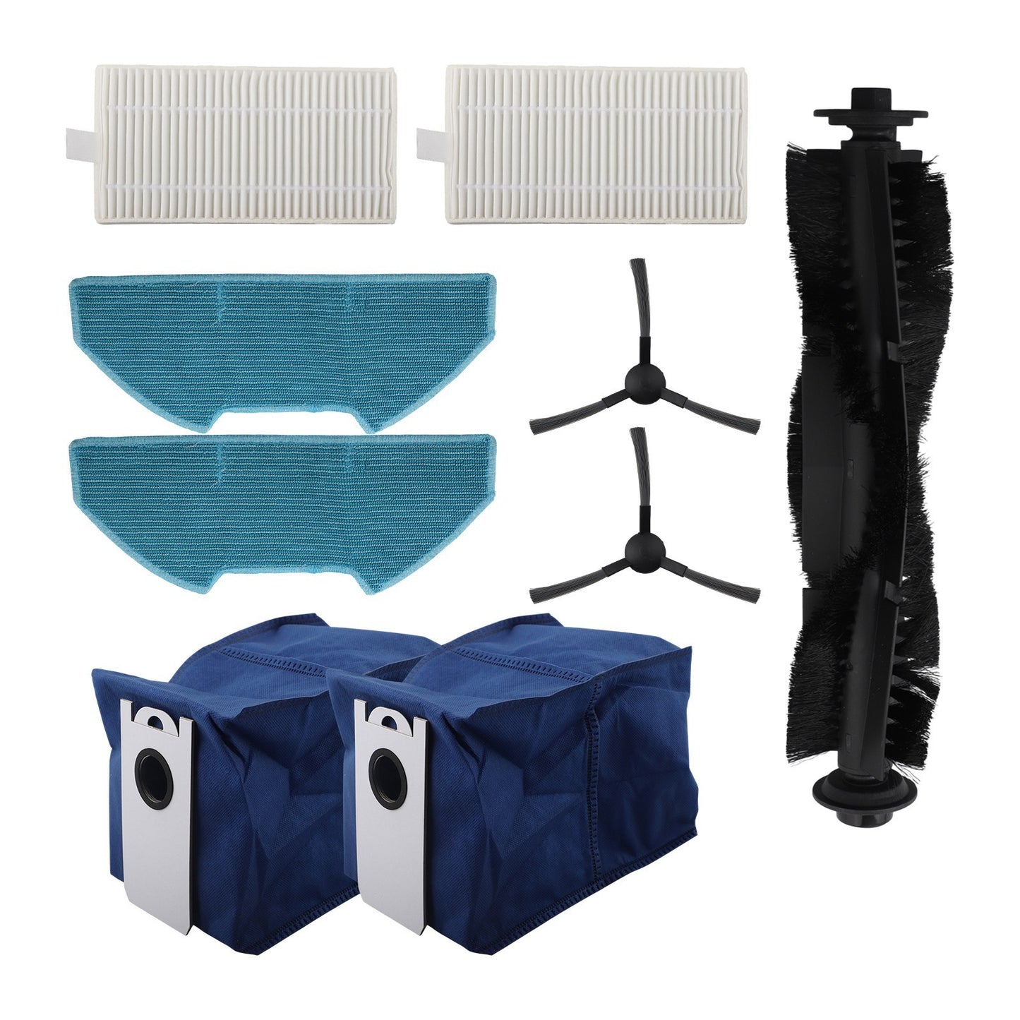 Complete Brush and Filter Kit for bObsweep For Dustin with Effective Mop Cloths