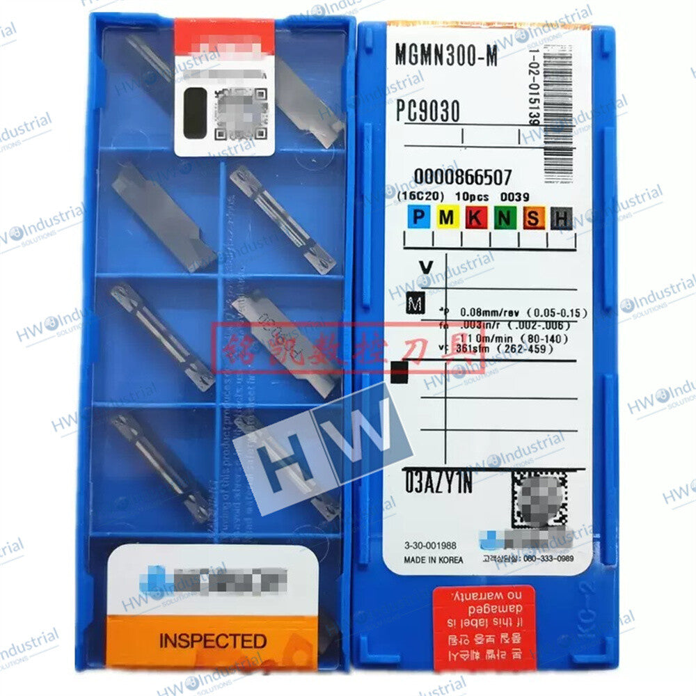 10piece/Box MGMN300-M PC9030 CNC Slotting Cutting Groove Cutter Blade KORLOY