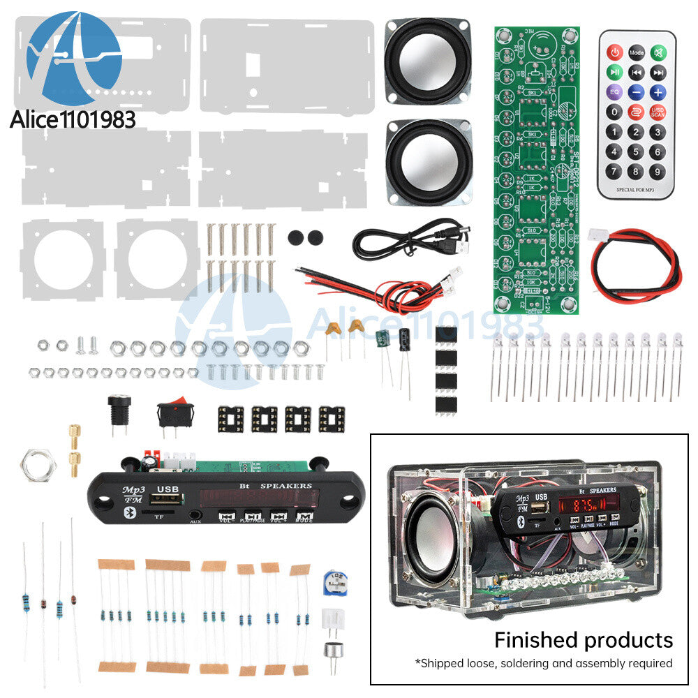 DIY Bluetooth Speaker Kit FM Radio DIY Electronic Kit Soldering Practice Project