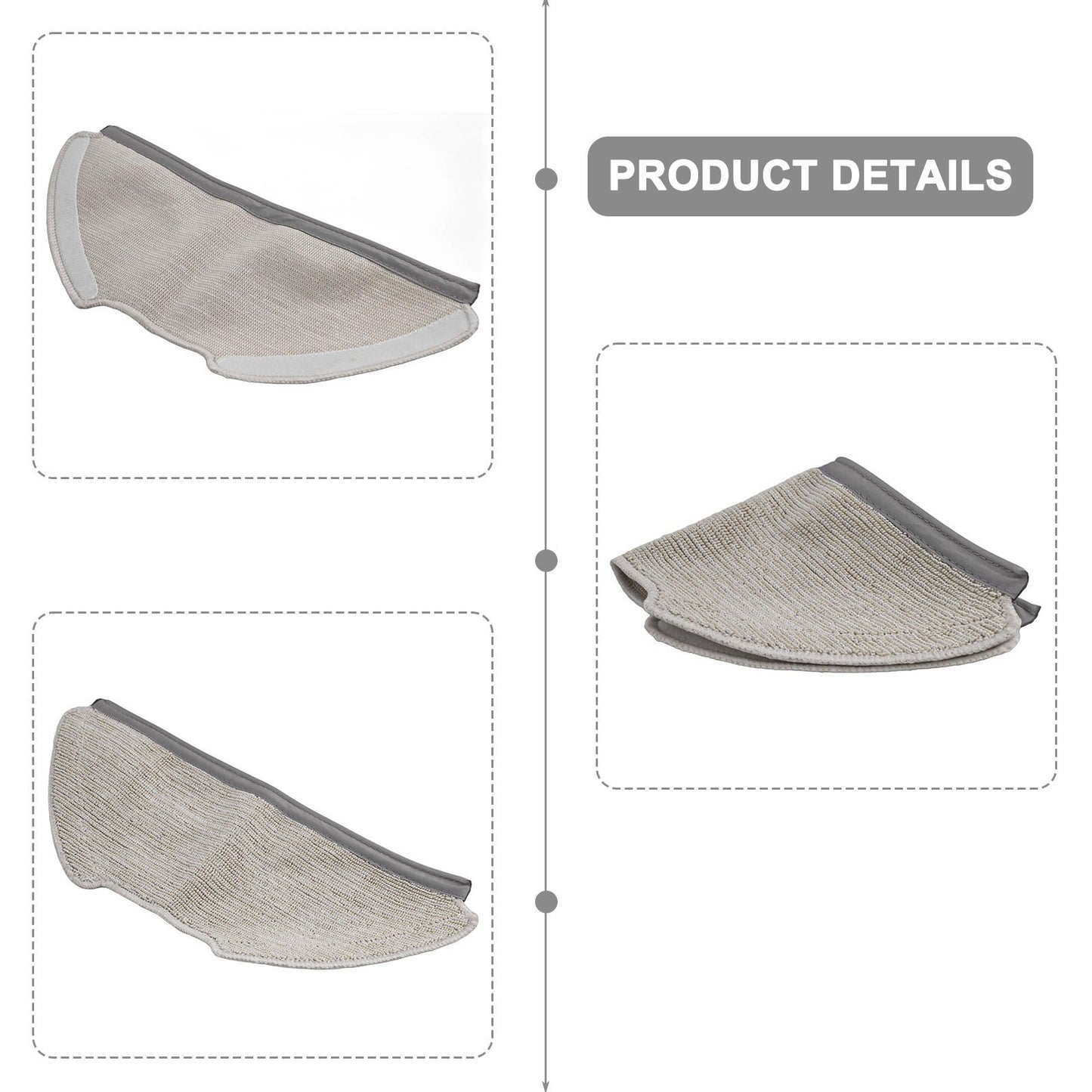 Spare Mop Pads Microfiber Mop Pads Home Cleaning Easy To Install High Capacity