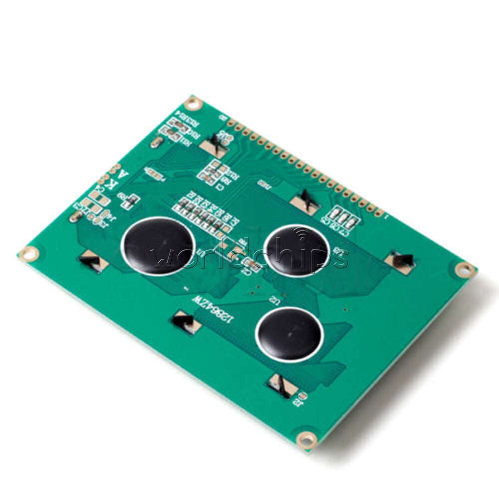 5V 128x64 LCD Display Yellow Green 1602LCD IIC/I2C/SPI Serial Interface Board