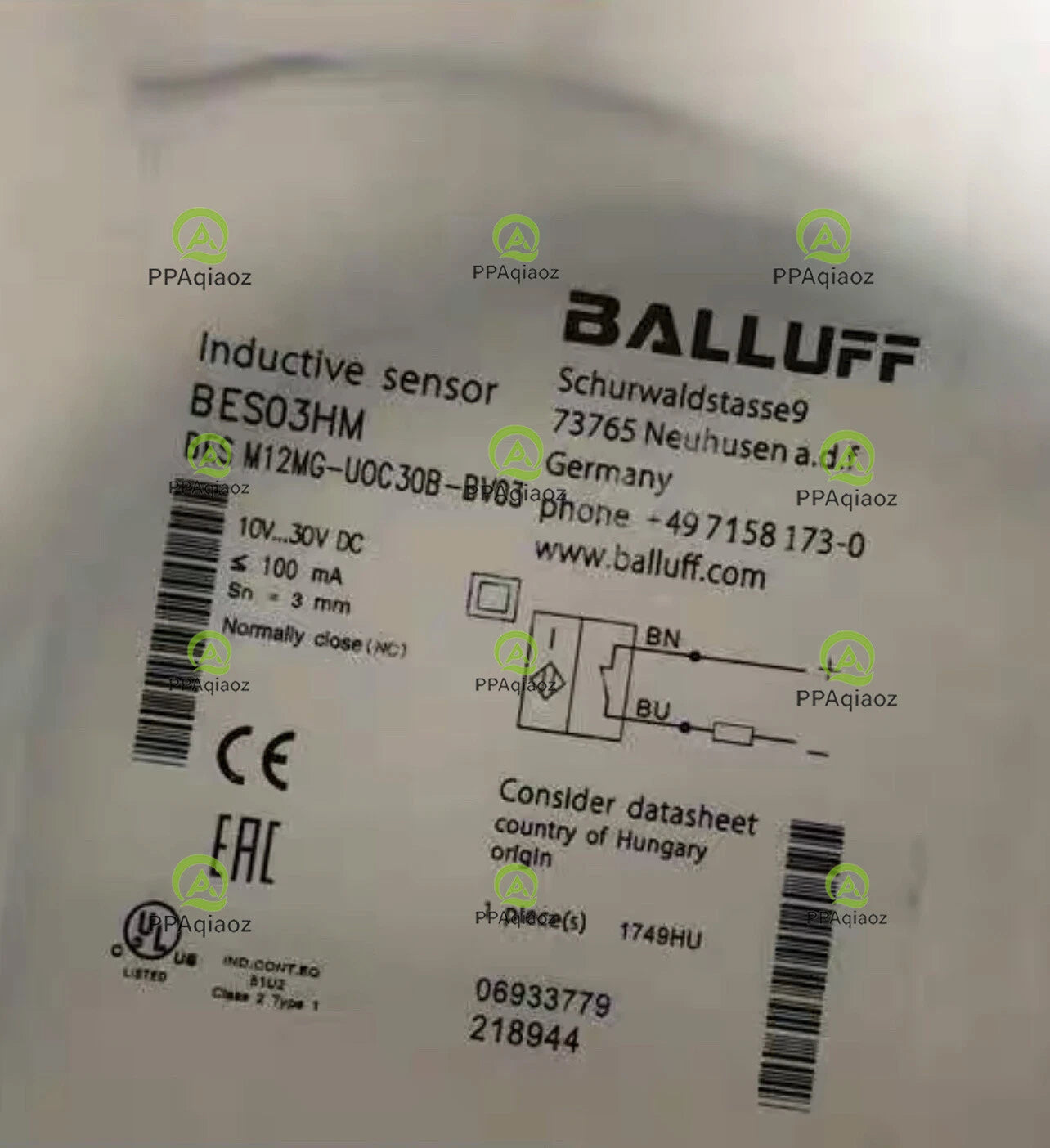 1Pcs  BALLUFF BES M12MG-UOC30B-BV03（BES03HM) sensor Fast delivery