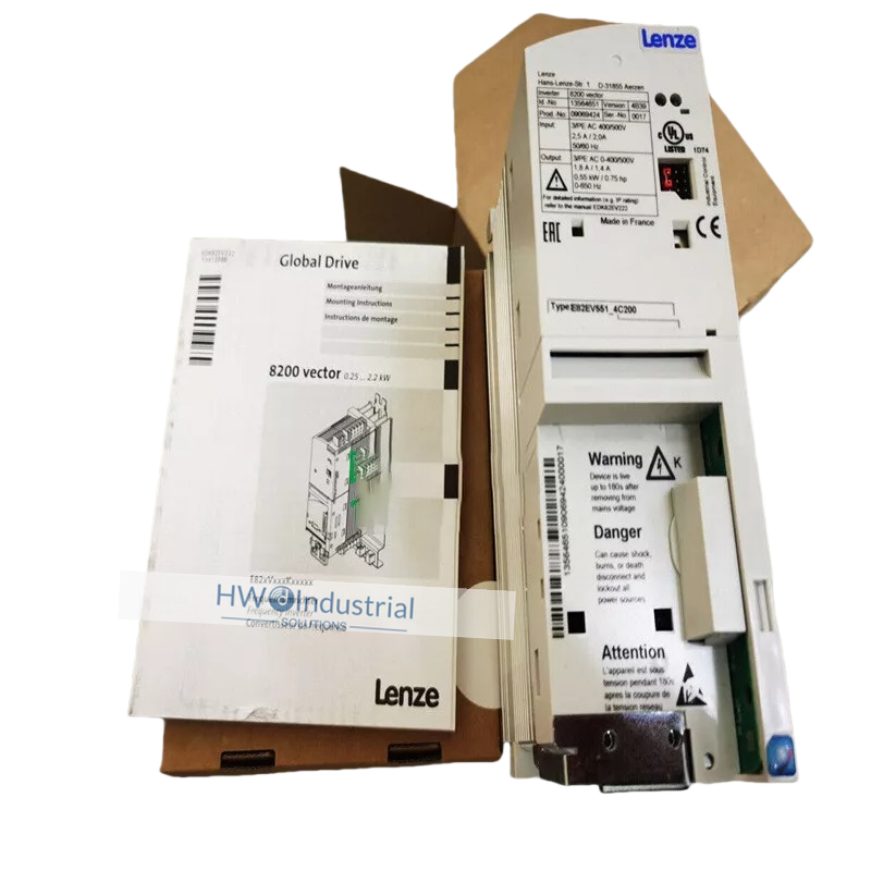 1/Piece  E82EV551K4C200 E82EV551_4C200 3-400V 550KW Lenze Inverter