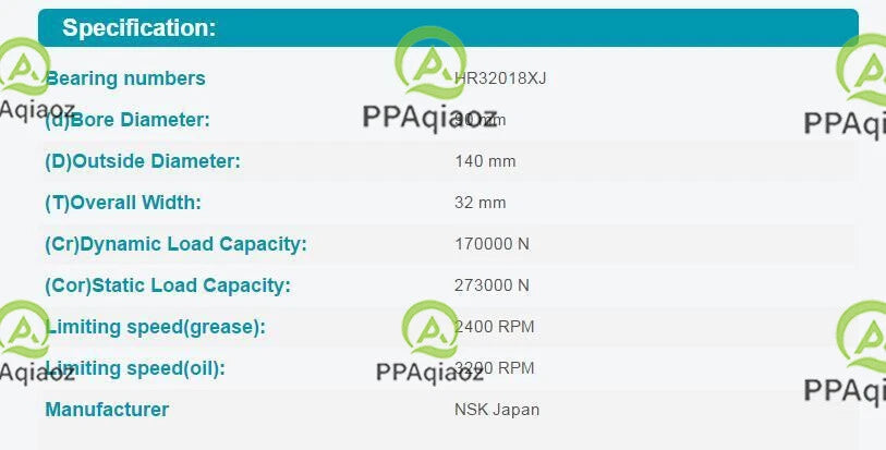 1PC NSK HR32018XJ Tapered Roller Bearings 90x140x32mm #P