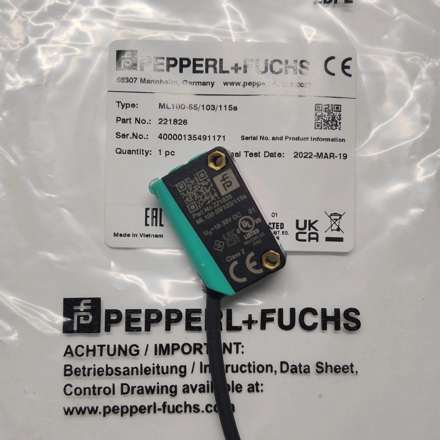 1 PC  Sensor  ML100-55/103/115A