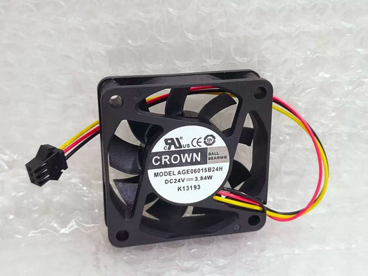 CROWN AGE06015B24H DC24V 3.84W 6015 6CM Light Cooling Small Fan