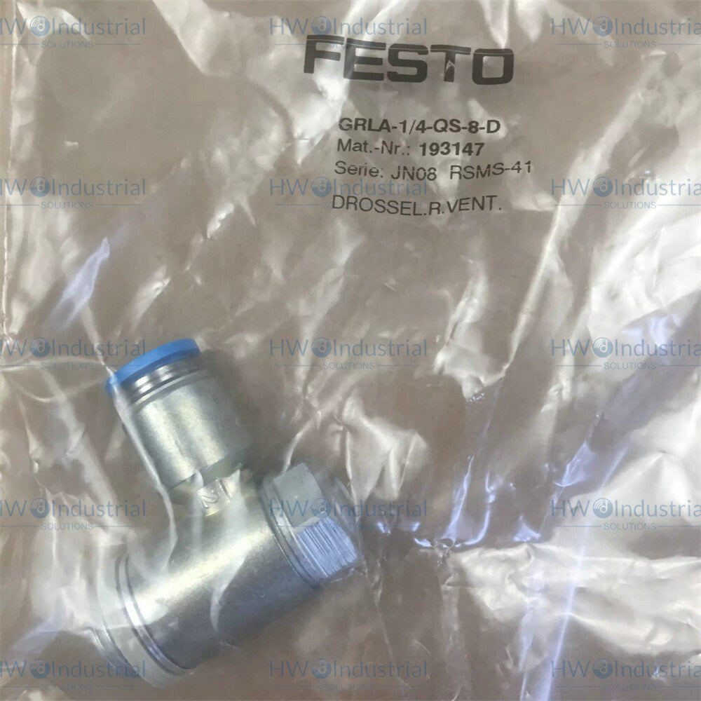 1/Piece  FESTO FESTO Throttle Valve GRLA-1/4-QS-8-D 193147