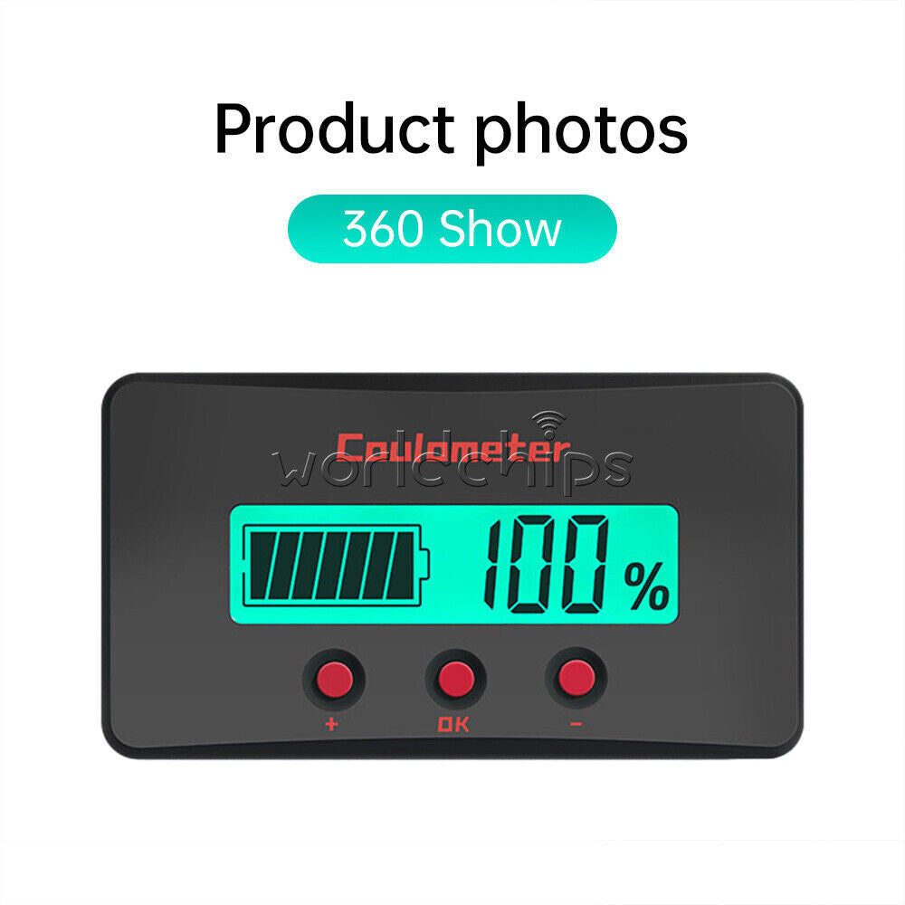 Digital Voltage Current Meter Battery Capacity Tester Power Percentage Indicator