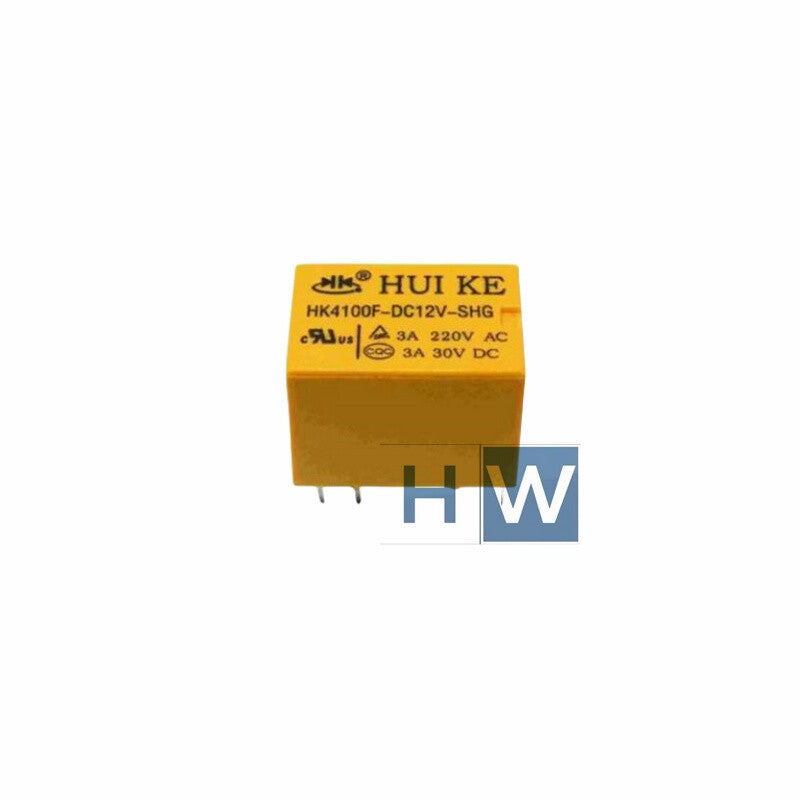 10Pcs  HK4100F-DC12V-SHG 3A 250V Huike Relay Signal Relay 12V 6-pin