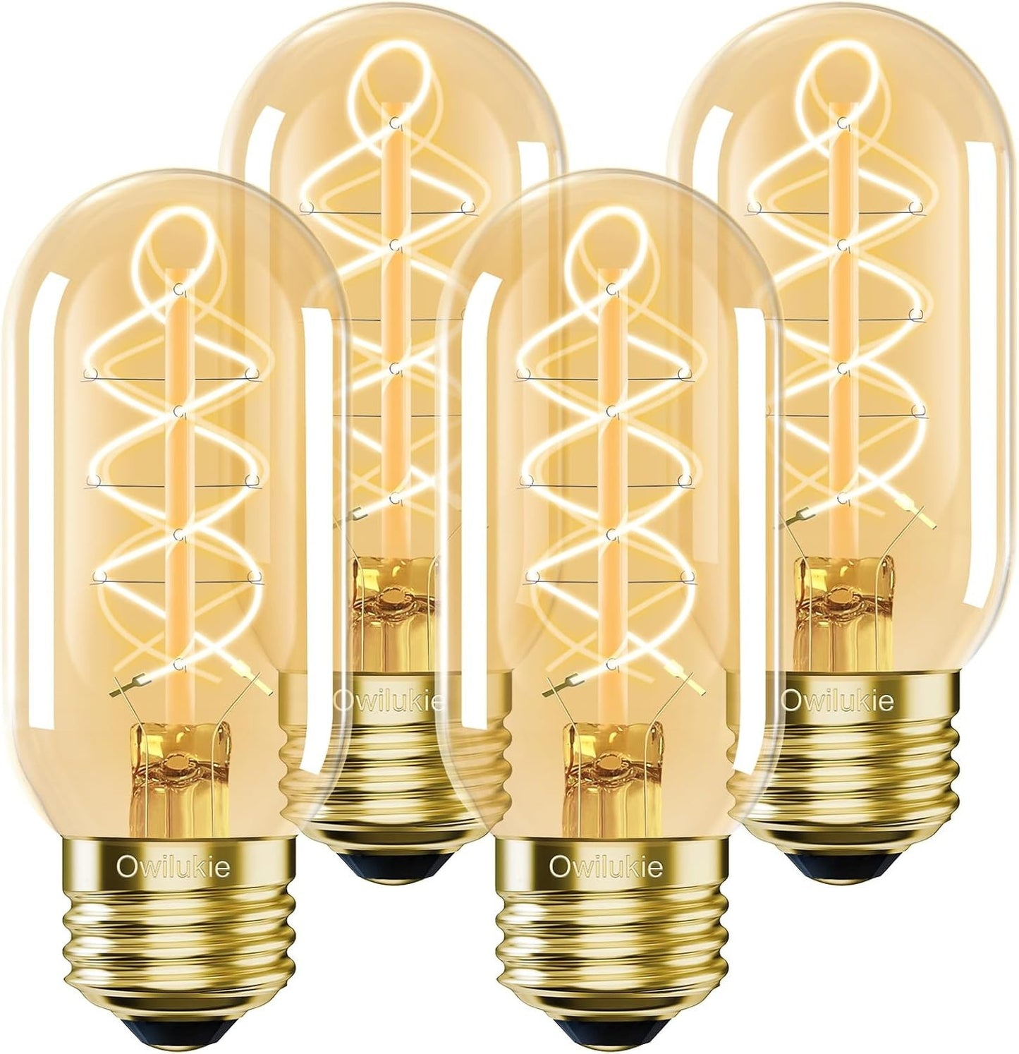 E26 LED Bulb 6W Equivalent 60 Watt, Vintage Edison Bulbs, Warm White 2700K Amber