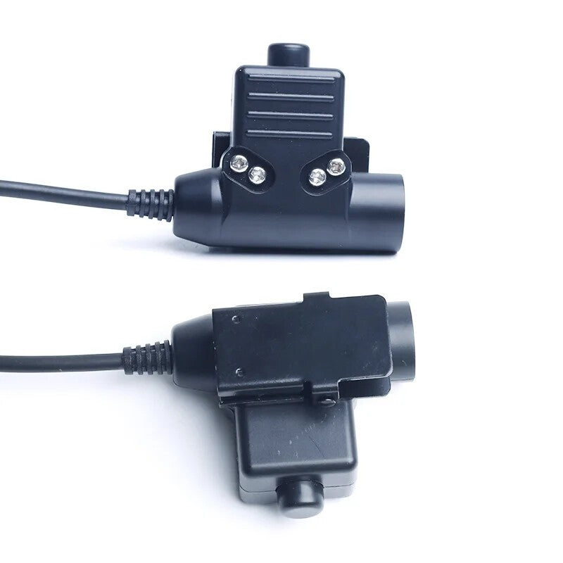 U94 PTT Cable Plug Military Adapter for Wouxun Kenwood TYT F8 BaoFeng 5R Radio