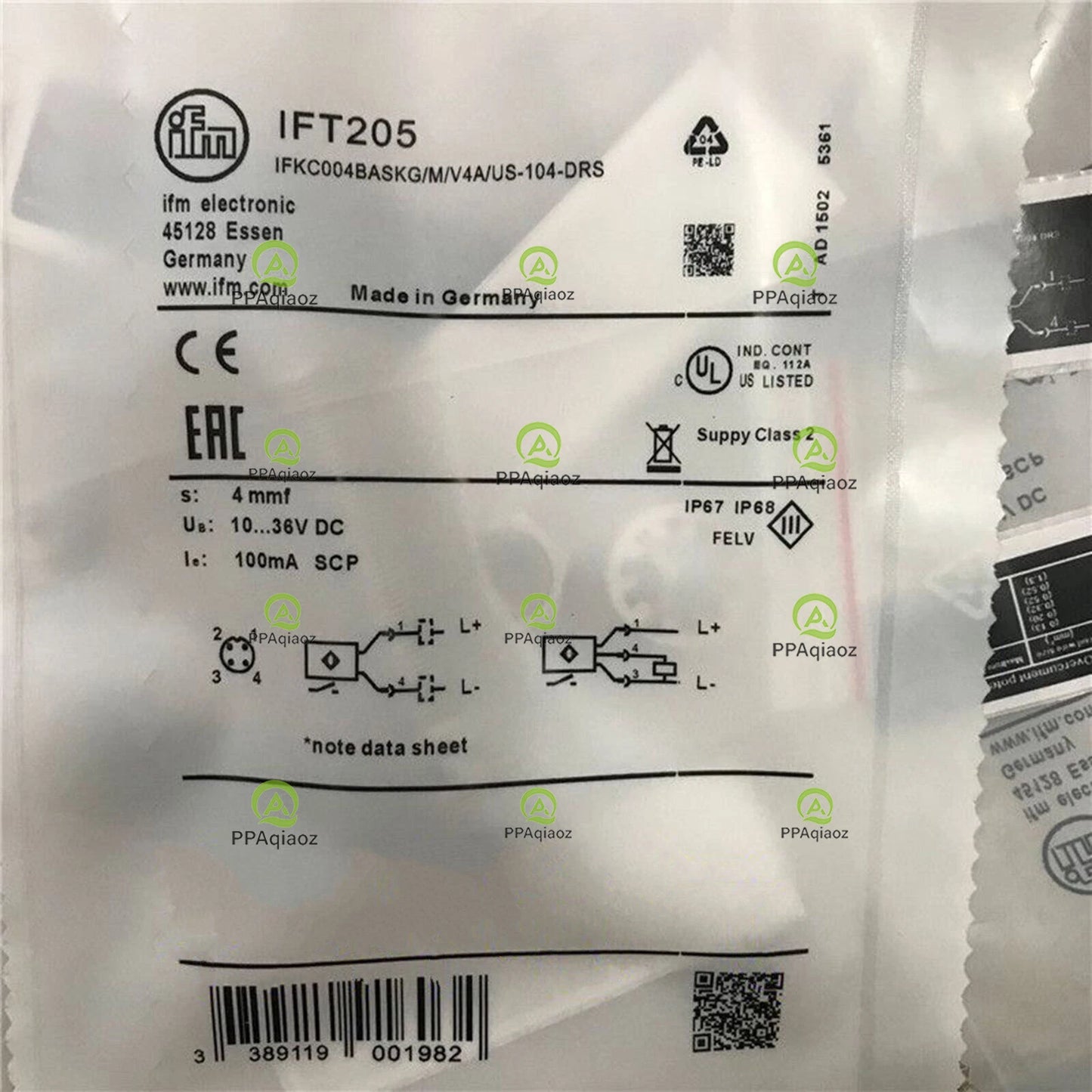 1PC  IFM IFT205 Proximity Switch IFT205 In Box Free Shipping