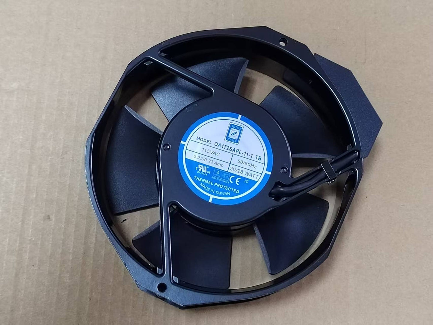 ORION FANS OA172SAPL-11-1 TB 115V 0.25/0.23Amp 29/28WATT Cooling Fan