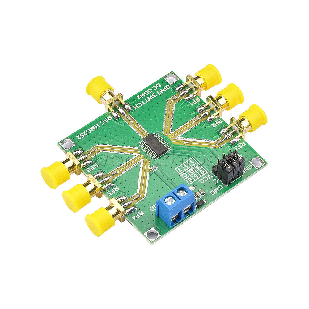 HMC252 DC-3GHz Non-Reflective RF Switch Module Module Single-Pole 6 Throw Switch