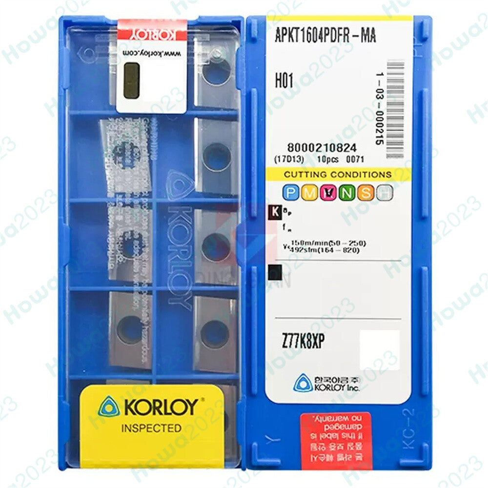 10pieces/Box APKT1604PDFR-MA H01 KORLOY CNC Turning Blade Carbide Inserts