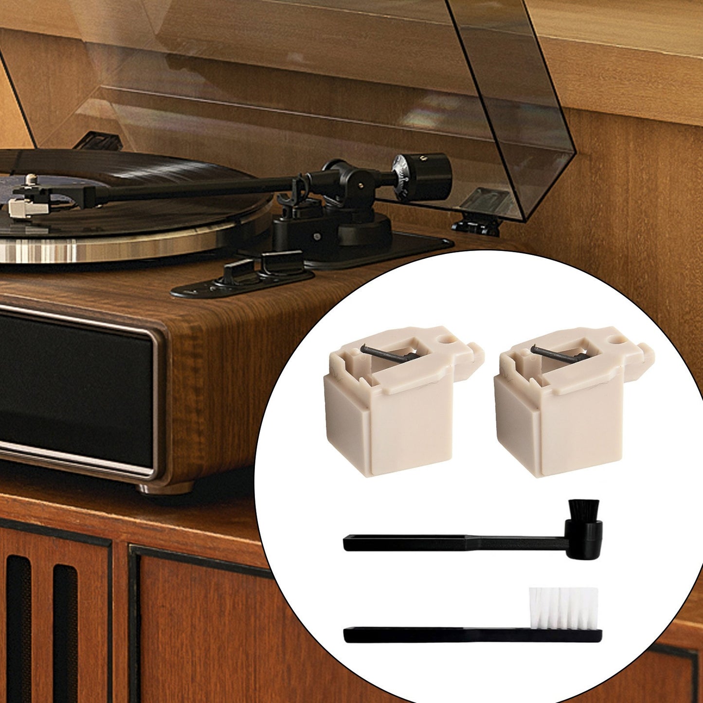 For ATN3600L Elliptical Stylus Compatible with Multiple Record Players