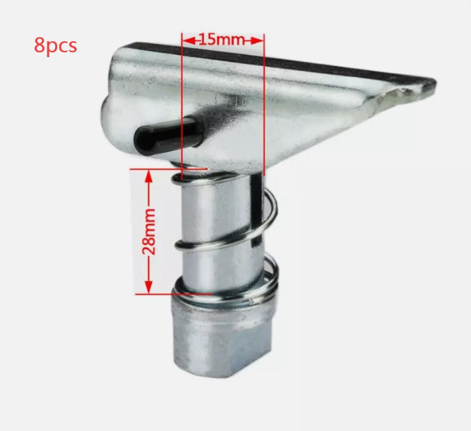 8PCS 15mm 1-1.8T + 8PCS 16mm 5-10T Fork Pin Kit Stoppe Forklift Machine