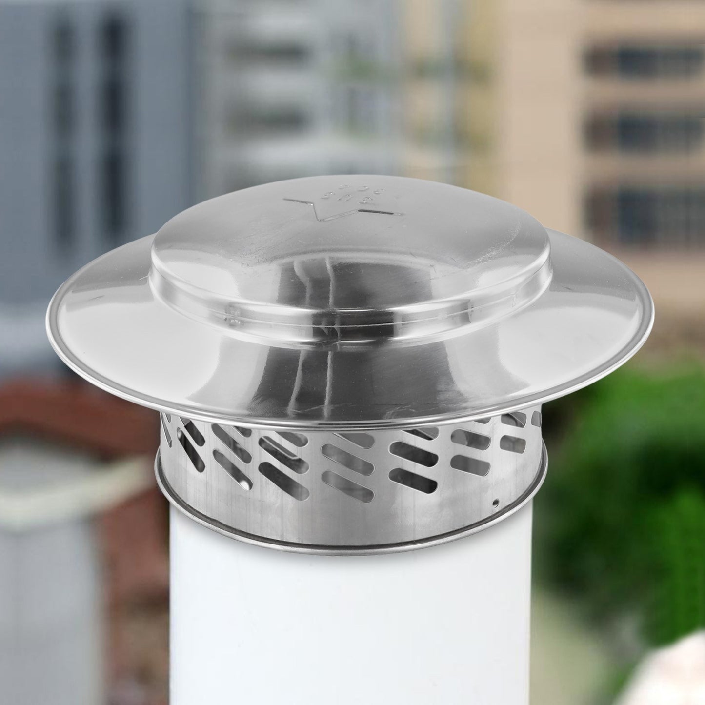 Rain Cap for Roof Vents Chimney Pipes Flue Pipes Prevent Leaves Rain Snow