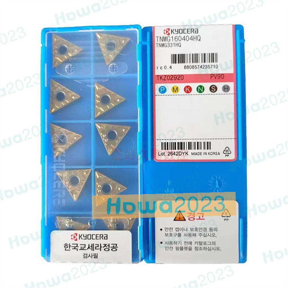10pcs/Box Kyocera TNMG160404HQ PV90 TNMG331HQ Turning Blade Carbide Inserts