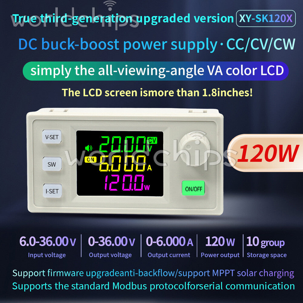 SK120X CNC Buck-Boost DC Adjustable Voltage Regulator Power Supply Module 120W