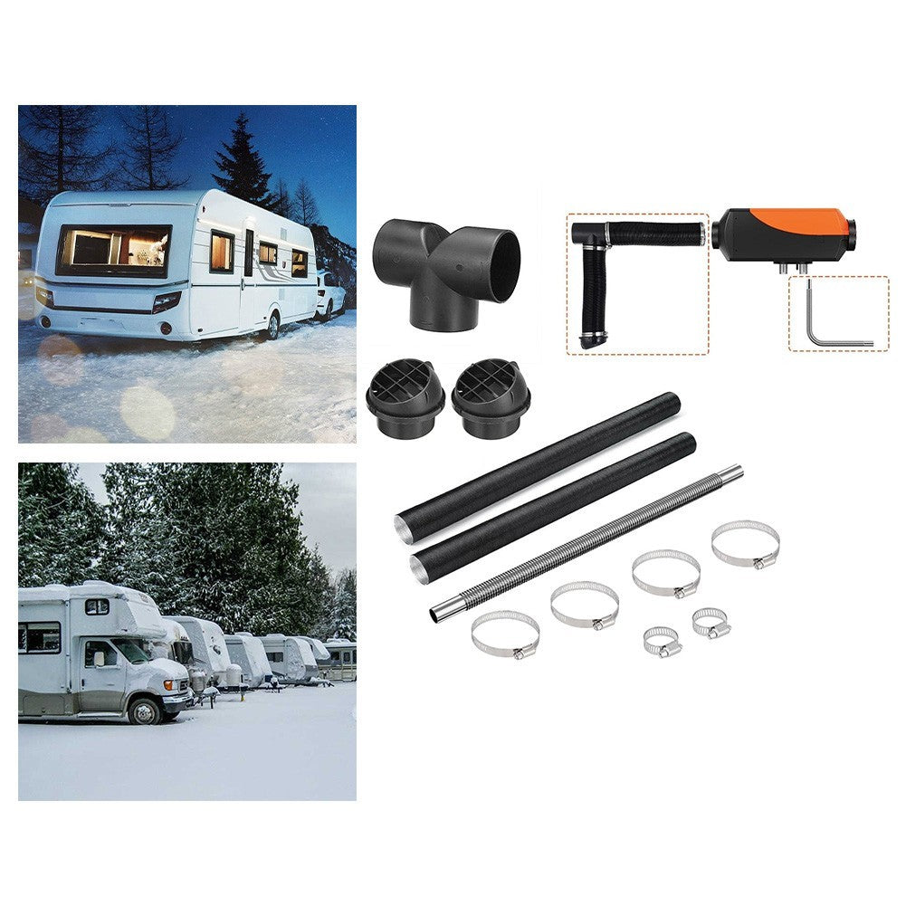 2KW 5KW 8KW Diesel Heater Air Outlet Duct Kit with Exhaust Pipe and Clamps