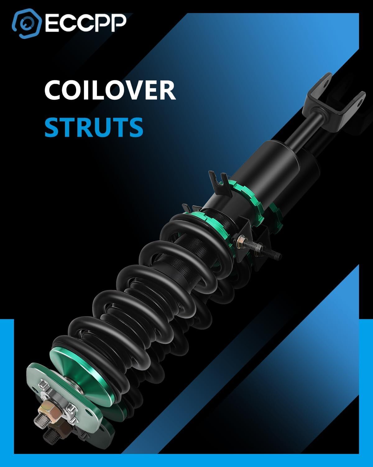 Coilovers Suspension Kit For 2003-2008 Nissan 350Z Shock Strut Adj. Height Green