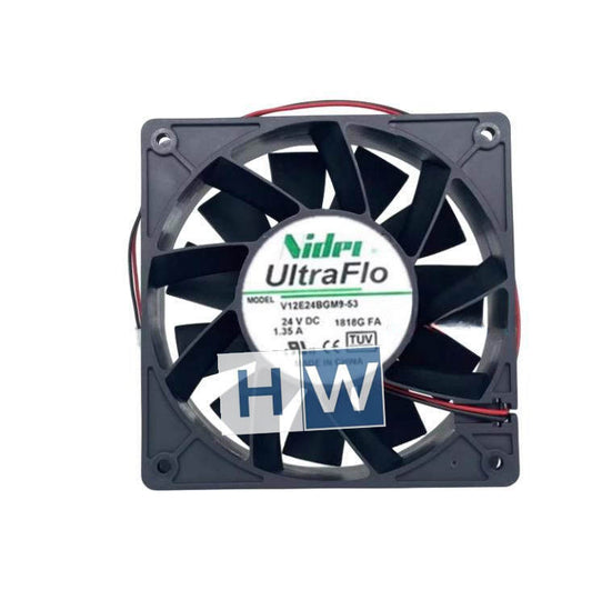 1PC NIDEC V12E24BGM9-53 24V 1.35A 120*38MM 12CM 2-wire inverter Cooling Fan