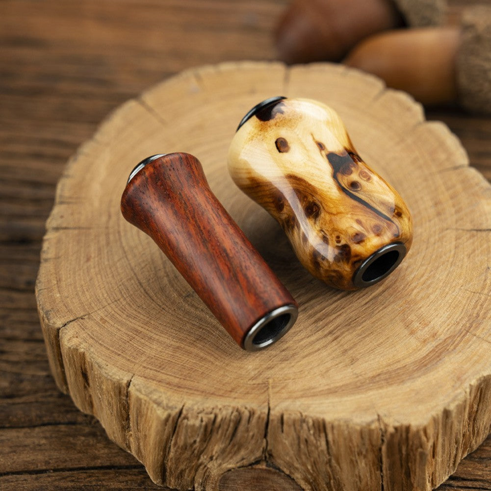 Stylish Wooden Fishing Reel Handle Ergonomic Design for Fishing Comfort